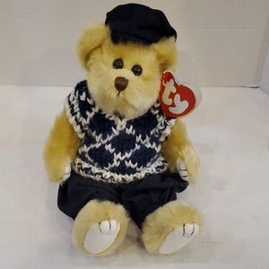 Ty Bear Mulligan in Navy and White Outfit